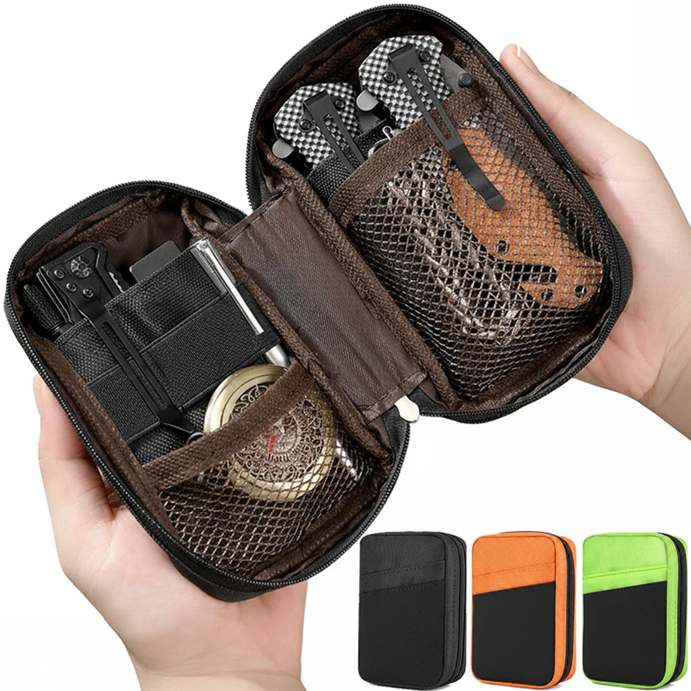 Tactical EDC Pouch Pocket Organizer Flashlight Case Knife Holder Utility Tool Admin Pouch Outdoor Sports Wallet for Hunting