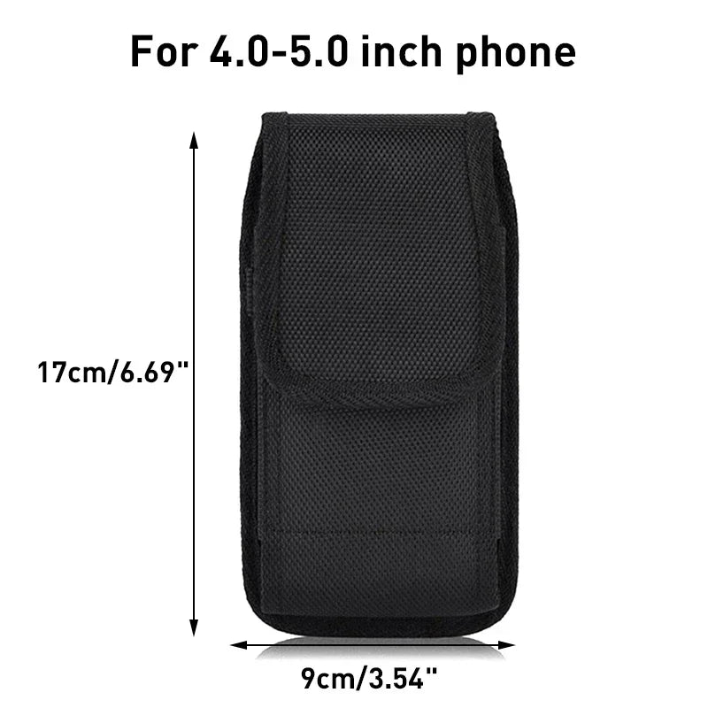 Tactical Nylon Molle Phone Holster Pouch Universal Belt Waist Bag 5.5" Mobile Phone Pouch Hunting EDC Accessory Bag