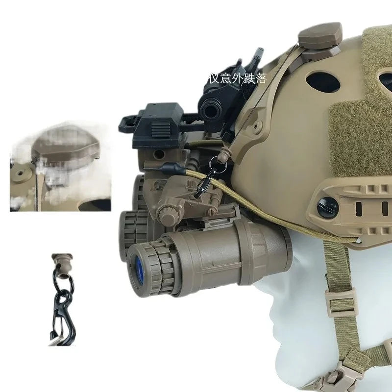 Premium Tactical Helmet with Night Vision Mount Base and Anti-Lost Rope Compatible with WILCOXL 2 G05 L4G69