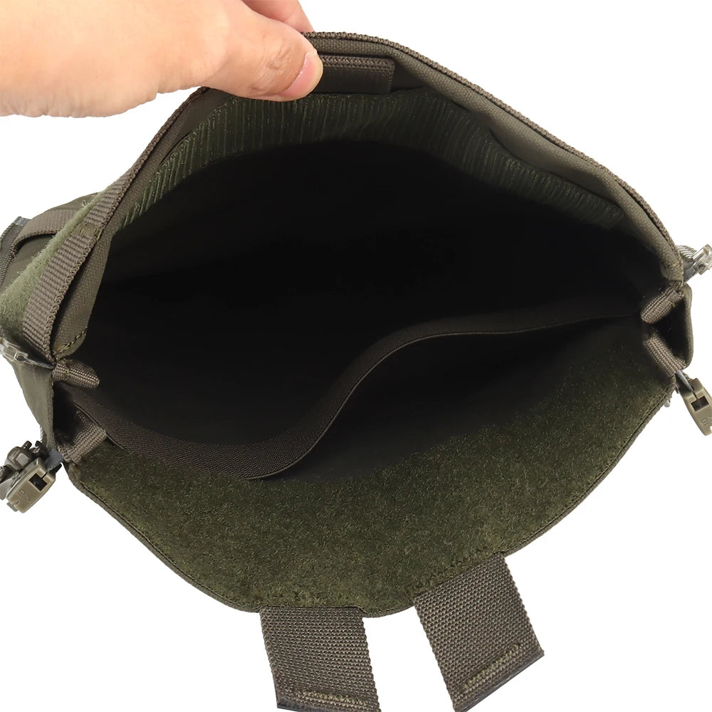 Hydration Bladders Back Panel for V5 Plate Carrier Water Pouch Tactical Vest Adapter Molle Pocket No.10 YKK Zipper Nylon