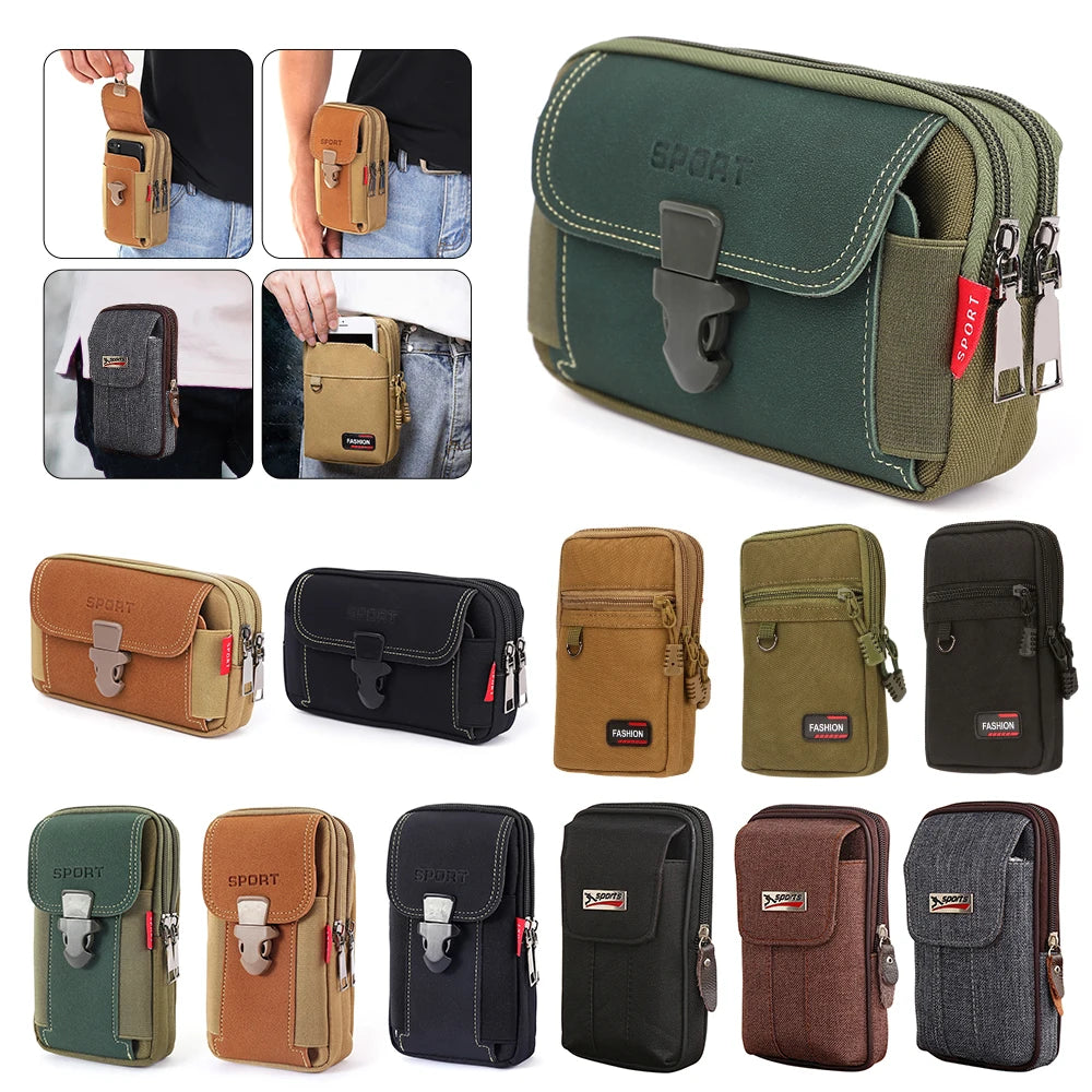 EDC Molle Bag Men Tactical Molle Pouch Belt Coin Purse Waist Bag Outdoor Waist Fanny Pack Phone Pouch Camping Bags