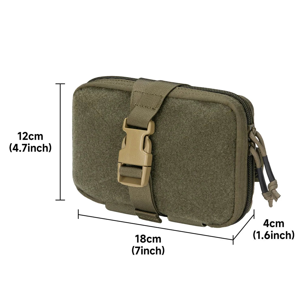 Tactical Molle Pouch Waist Pack EDC Portable Bag Magic Tape Tool Bag Hunting Vest Accessories Pouch Outdoor Multifunctional Kit