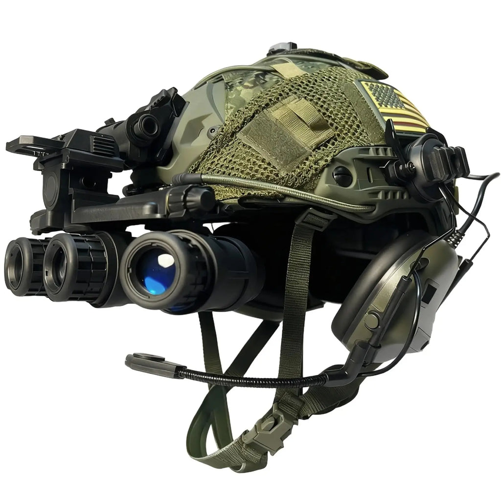 Tactical Camouflage Helmet Set Full Set of Russian Gear Airsoft Fast Bump Helmets with Headset NVG Dummy Model for CS Cosplay