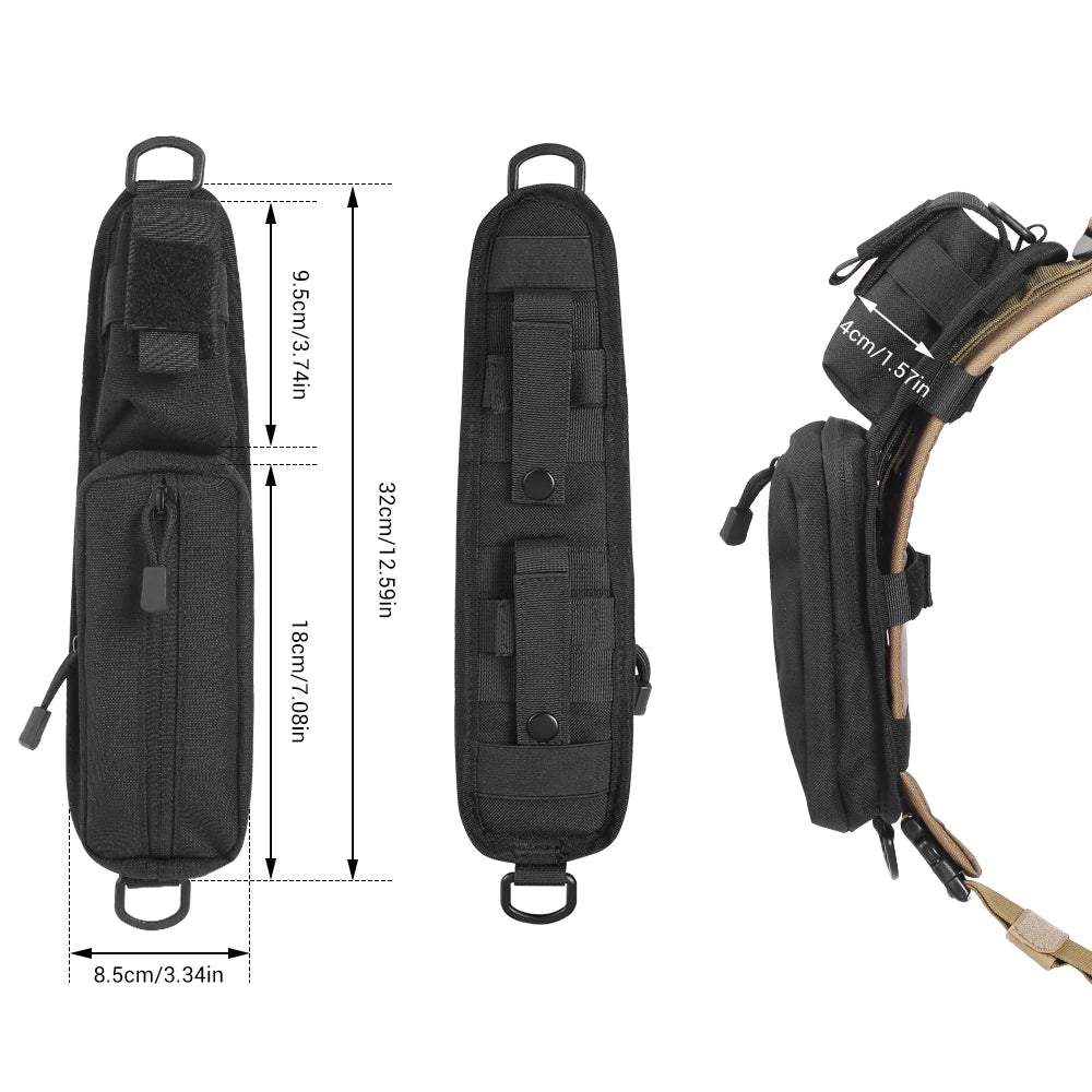 Tactical Shoulder Strap Bag Backpack Sundries Pouch Molle Accessory Pouch Shoulder Tape Additional Bag Multifunctional EDC Bag