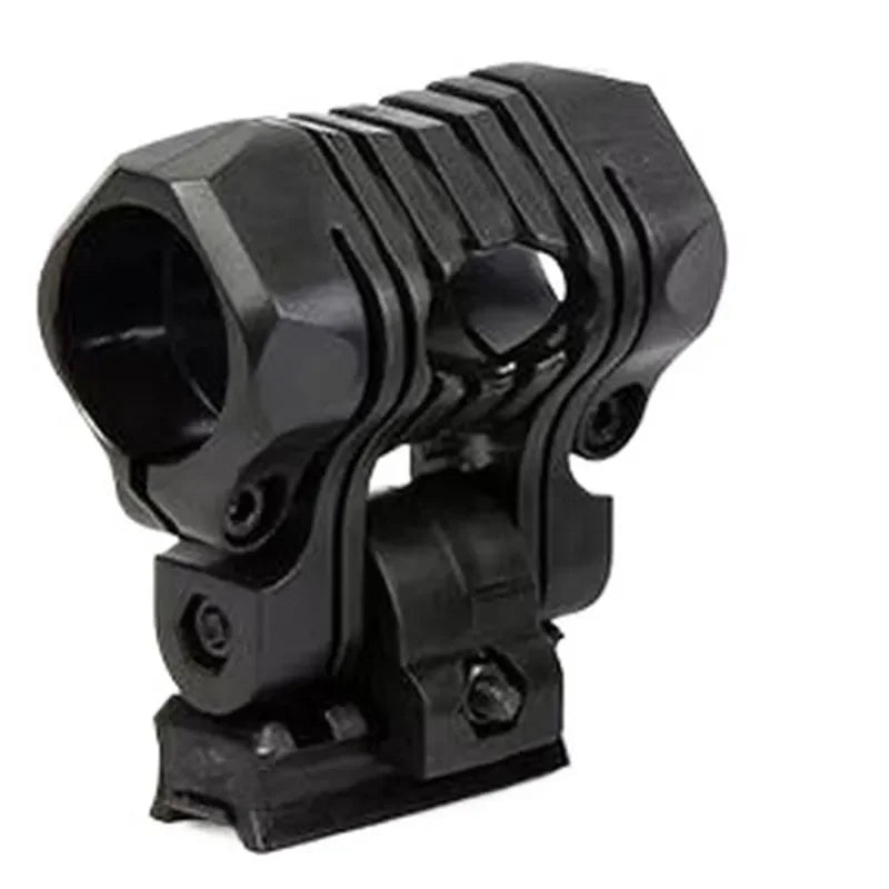 Tactical Helmet Mount for Flashlight with Rotating Rail Adapter Compatible with FAST Five-Stage Flashlight Clip Helmet