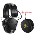 YHKEMA E60X Electronic Shooting Earmuff Anti-noise Headphone Sound Amplification Hearing Protection Headset Foldable with case