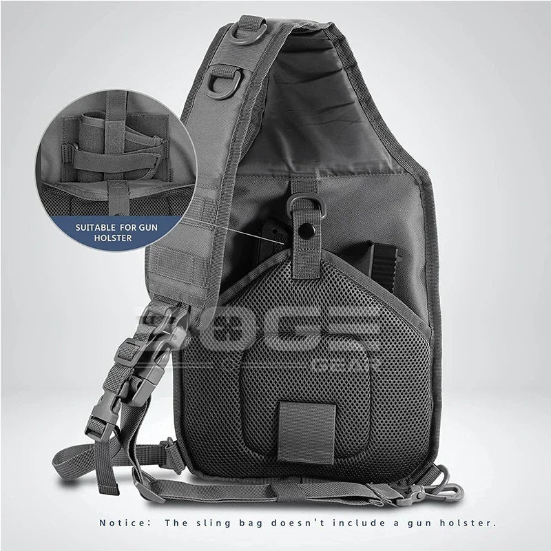 Outdoor Sling Shoulder Bags Rover Chest Pack for Hunting Hiking EDC Backpack Molle Assault Range Bag Fit for 9.7"Pad