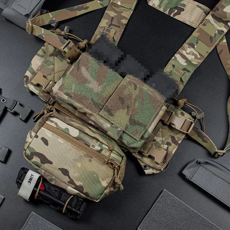 MK4 Modular Chest Rig 500D Nylon H Harness MOLLE Platform 5.56 9mm M4 AK Magazine Insert Hunting Airsoft Paintball Gear