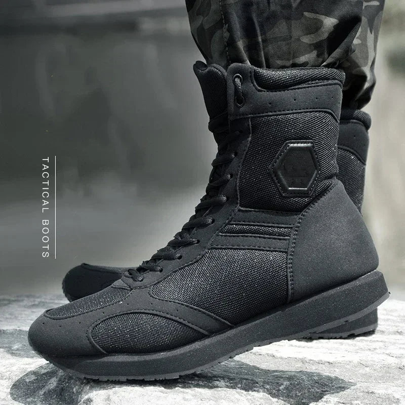 Summer Ultra-light Hiking Shoes Men hunting Training Soldier Tactical Boots Men's Lightweight Black Breathable Climbing Boot