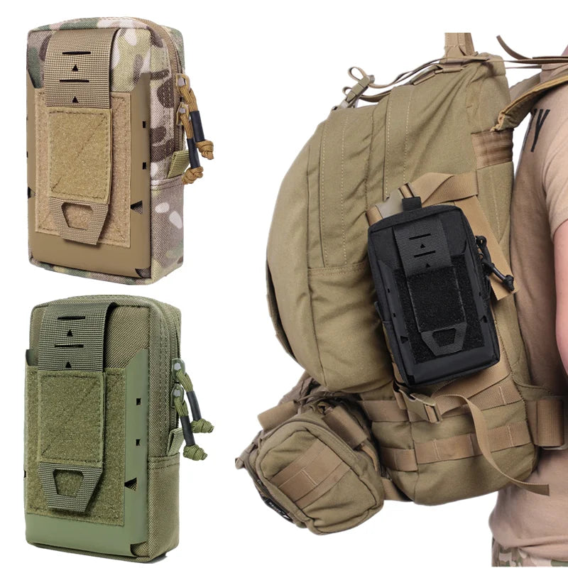 Multipurpose Tactical MOLLE EDC Pouch Quick Detach Utility Organizer Bag for Phone Tools and Everyday Carry