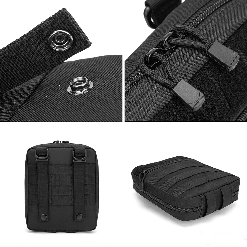 MOLLE Pouch, Tactical Admin Pouch Belt EDC Tool Organizer Zippered Utility Waist Pack