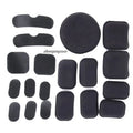 19pcs Tactical Helmet Inner Pads Outdoor Hunting Shooting Helmets Replacement Accessories Soft Foam Insert Padding Kits
