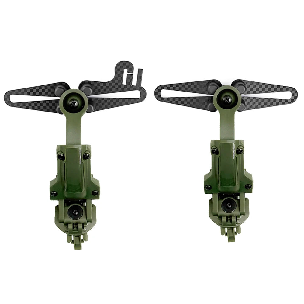 NEW Tactical Bracket Adapter for COMTAC II III Noise Reduction Headphones for shooting Carbon Fiber Material