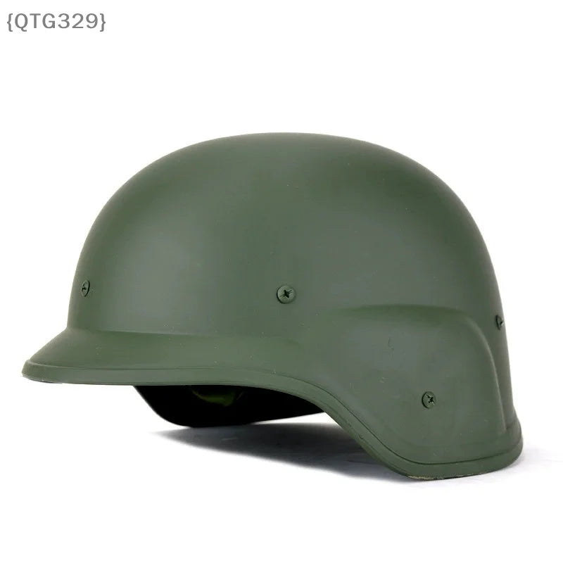 Tactical Game Helmet with Camouflage Cover|Quick-Release Military Style Helmet for Airsoft,CS,Outdoor Simulation&Training Sports
