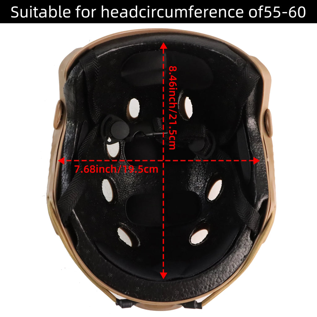BOOIU Airsoft Fast MH PJ  Tactical Helmets Style Simple Quick Version Protective Gear for Outdoor Sports Paintball Games