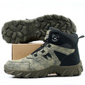 Puncture-Proof Work Boots  Rotating button Safety Boots Men Outdoor tactical boots Indestructible shoes Steel toe shoes Sneakers