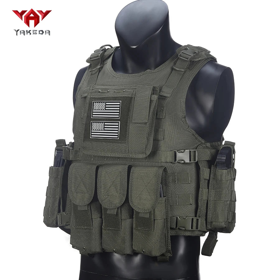 YAKEDA Multi functional Security Training Vest Belt Buckle MOLLE Expansion System Adjustable