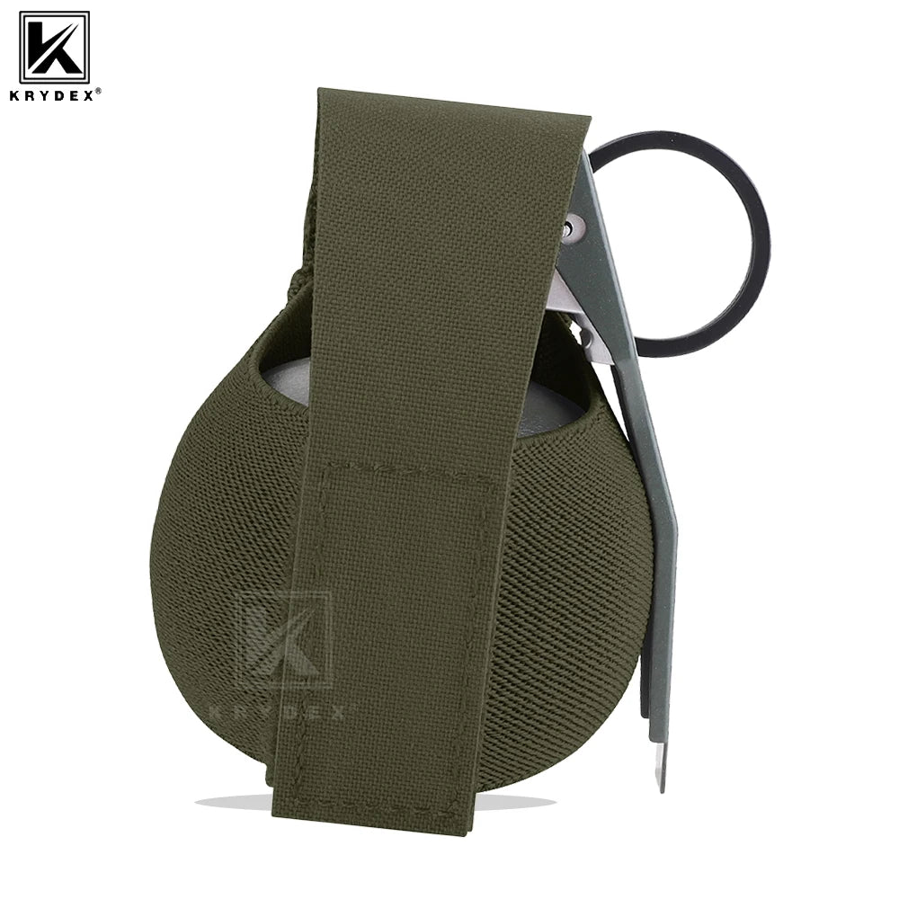 KRYDEX Tactical Elastic Frag Grenade Pouch Multifunctional Outdoor Sports Hunting Shooting Storage Bag M67 M433 Molle Pouch