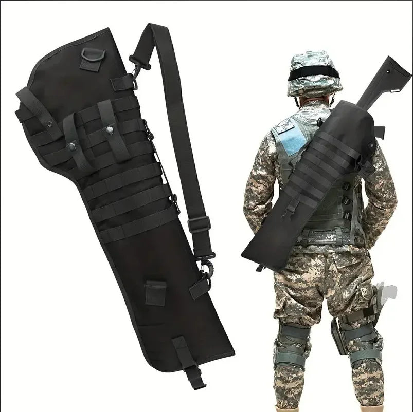 Tactical Rifle Shotgun Holster M4 AK Case Molle Nylon Weapons Hunting Airsoft Holder Paintball Outdoor Tactical Gun Backpack