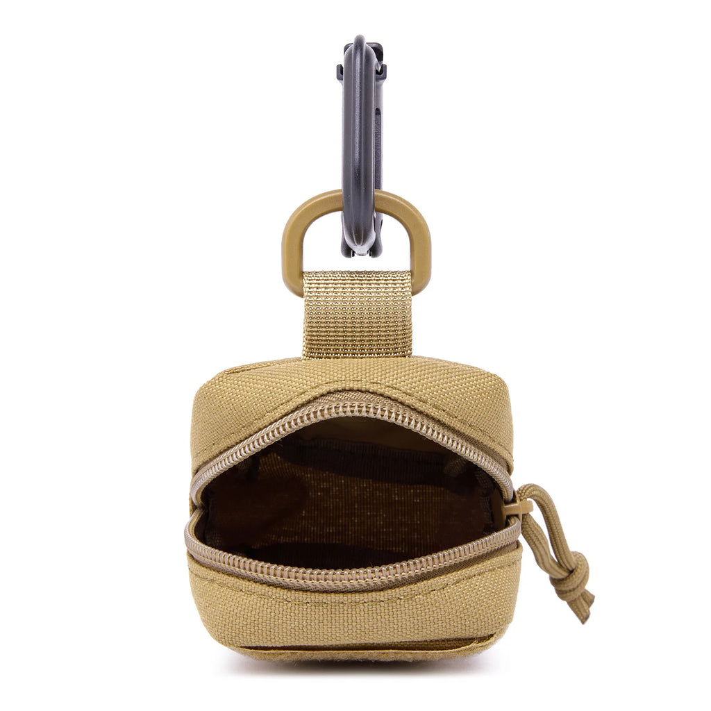 Tactical Mini MOLLE Pouch Compact Utility EDC Battery Cigarette Case Card Slot Waist Bags For Hunting Trekking Running Camping