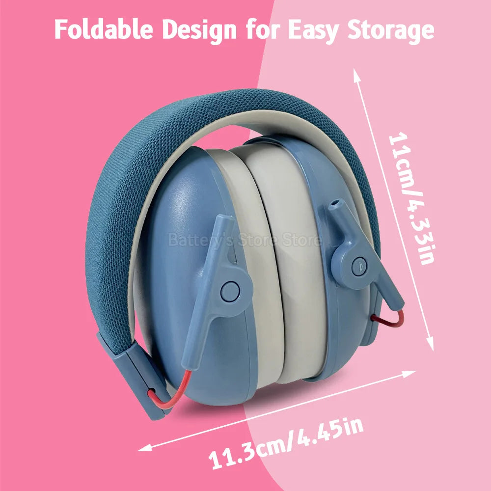 Kids Noise Cancelling Headphones 27db Noise Reduction Ear Muffs Ear Protection Sound Proof Earmuff for School Children with case