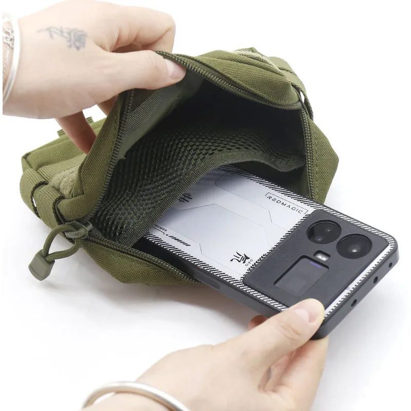 Utility MOLLE Tactical Admin Pouch Outdoor 600D Nylon EDC Tool Organizer Bag for Camping Hunting Hiking Backpack Vest Accessory