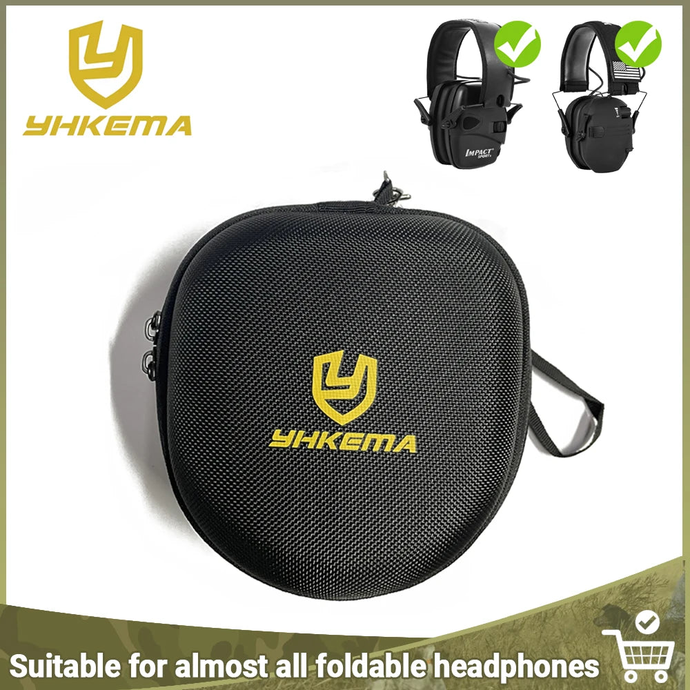 YHKEMA Earmuff Bag For Honeywell Impact Earmuff and Walkers Headphone Anti-dust Protective Waterproof Portable Earmuff Storage