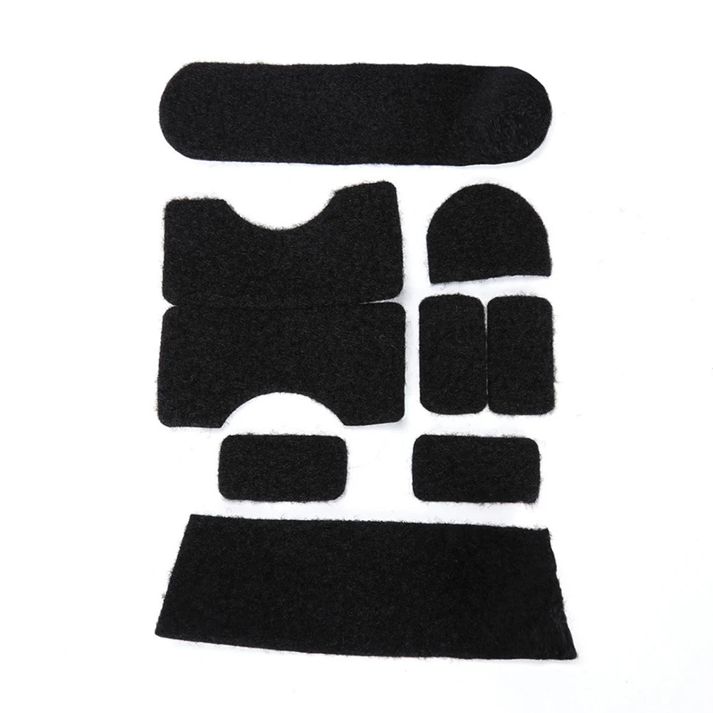 9pcs/set DIY Sticker Professional Helmet Patches Stickers Polyester Helmet Sticky Accessories Convenient Equipment
