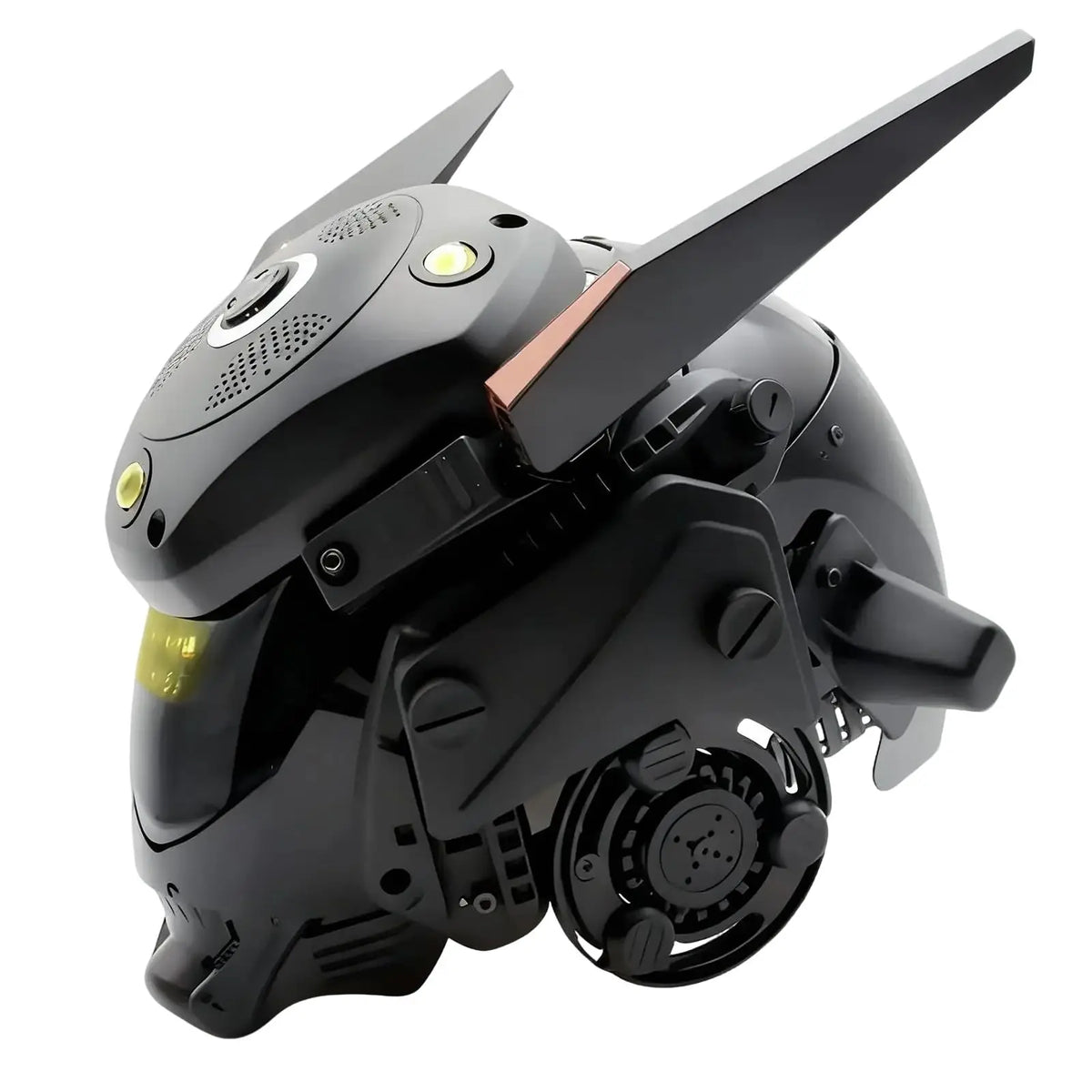 Mechanical Illuminated Cyberpunk Helmet, Multifunctional Outdoor Tactical Helmet, Protective Headgear for Partie Role Play