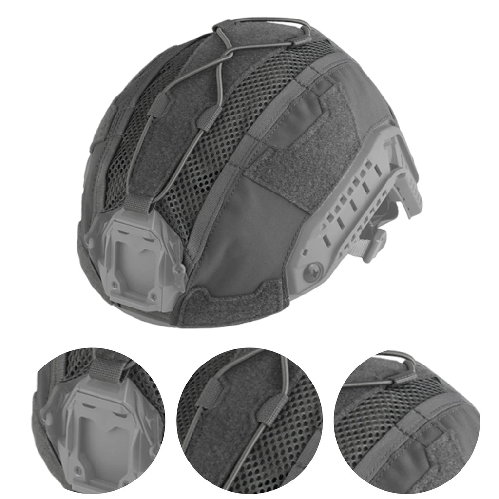 For WOSPORT FAST SF Airsoft Paintball Helmet Cover with Elastic Fixed Cord Tactic Helmets Cover Breathable Hunting Accessories