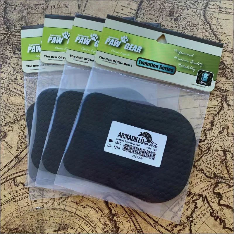 Leather Bow Grip Pad for Hunting - Anti-Slip Woven Handle Cover to Improve Shot Stability | Recurve & Traditional Bow Accessory