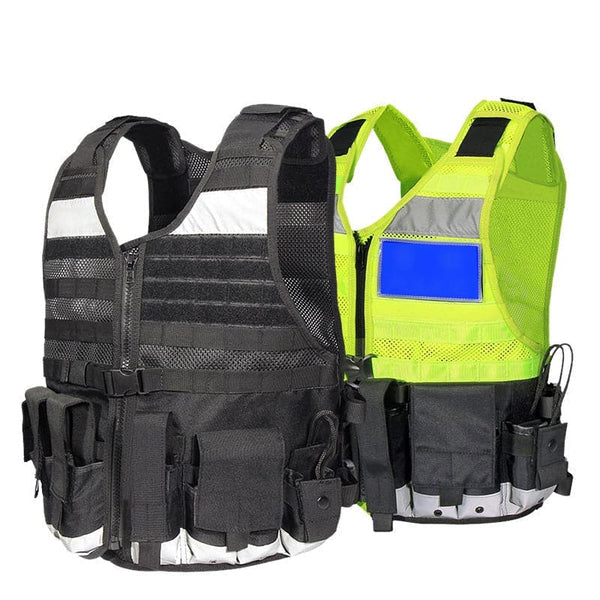 Hi-Vis Stab-Resistant Tactical Vest with MOLLE Attachments