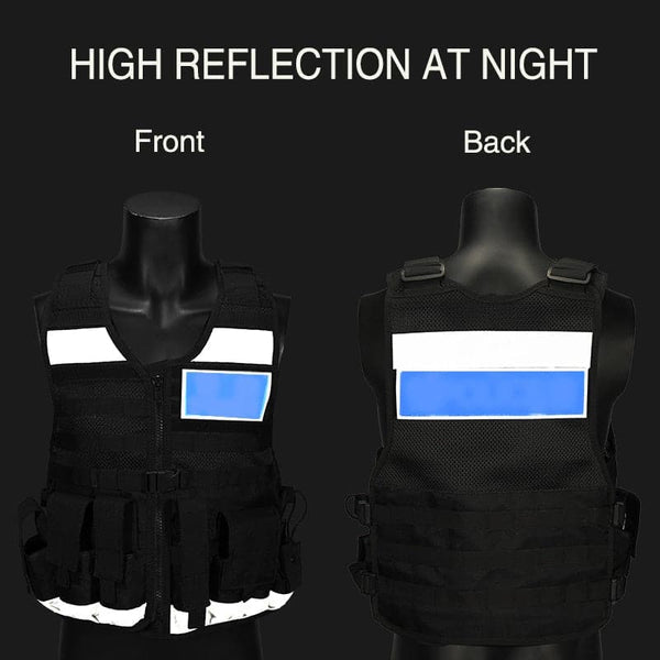 Hi-Vis Stab-Resistant Tactical Vest with MOLLE Attachments